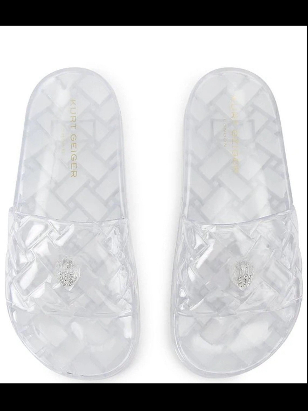 Kurt Geiger Clear Jelly Slide Sandals - Transparent